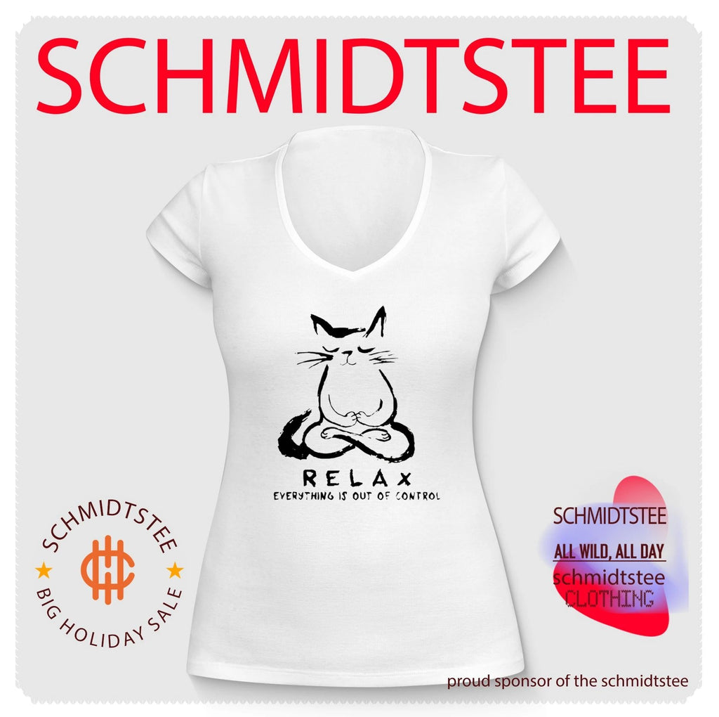 Zen Meditate Cat Relax Everything Is Out of Control shirt