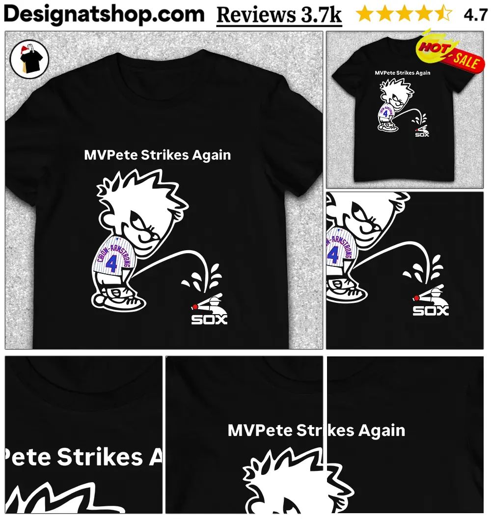 Pete Crow-Armstrong MVPete Strikes Again Calvin Peeing On Chicago Cubs shirt