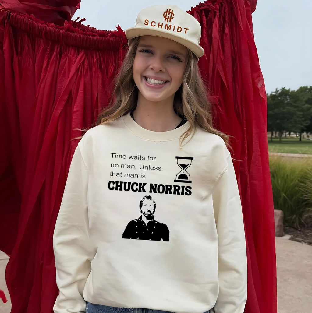 Time Waits for No Man Unless That Man Is Chuck Norris shirt