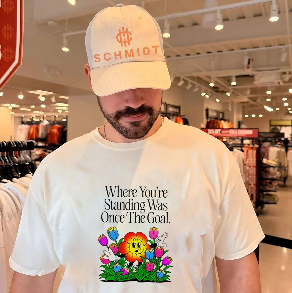 Where You’re Standing Was Once the Goal Flower Cartoon shirt