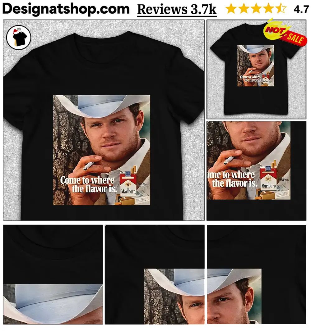Sam Darnold Marlboro cigarette cowboy Come to where the flavor is shirt