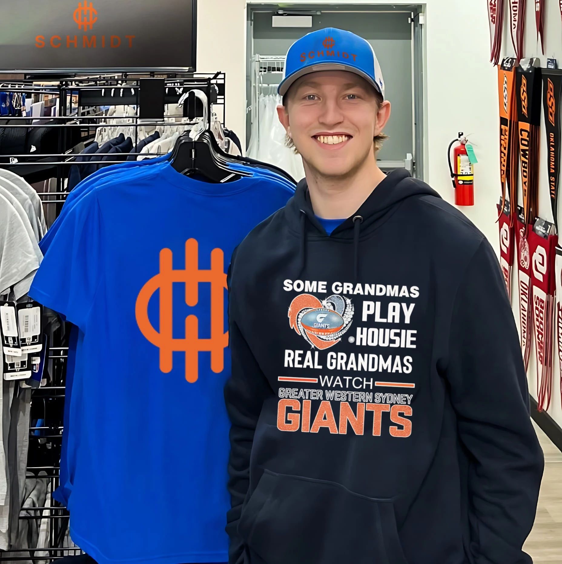 Some grandmas play housie real grandmas watch Greater Western Sydney Giants shirt