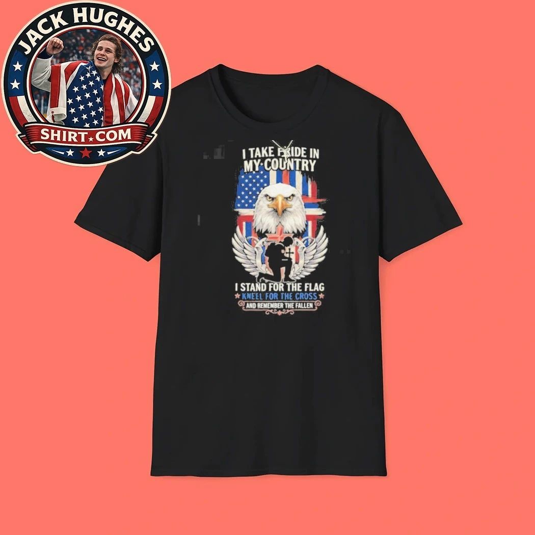 Pride In My Country Stand For Flag Kneel For Cross Shirt