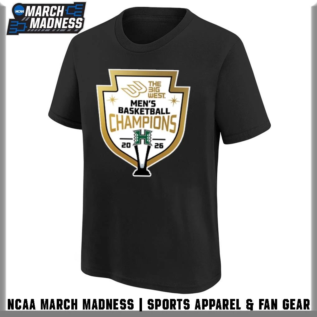 Hawaii Rainbow Warriors 2026 Big West Men’s Basketball Champions T-Shirt