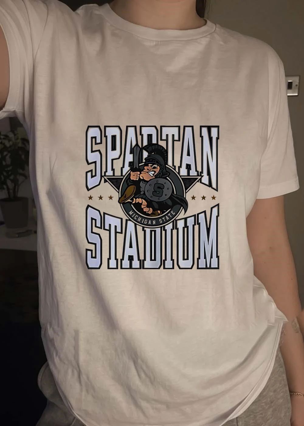 Spartan Stadium Football Men’s T-Shirt Michigan State