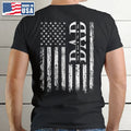 Stars & Stripes Dad Grandpa We Love You - Personalized T Shirt