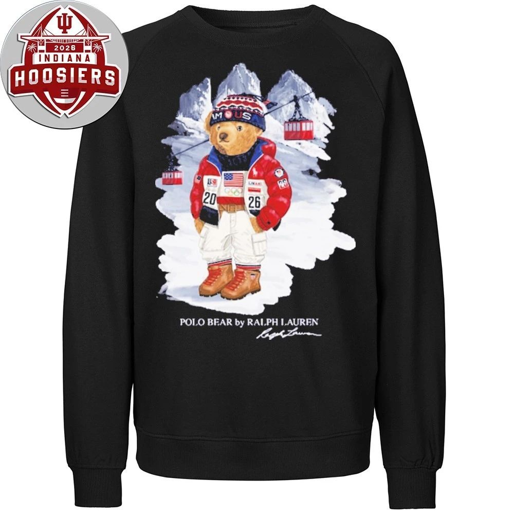 Team USA Polo Ralph Lauren 2026 Winter Olympics Bear Signature T-Shirt