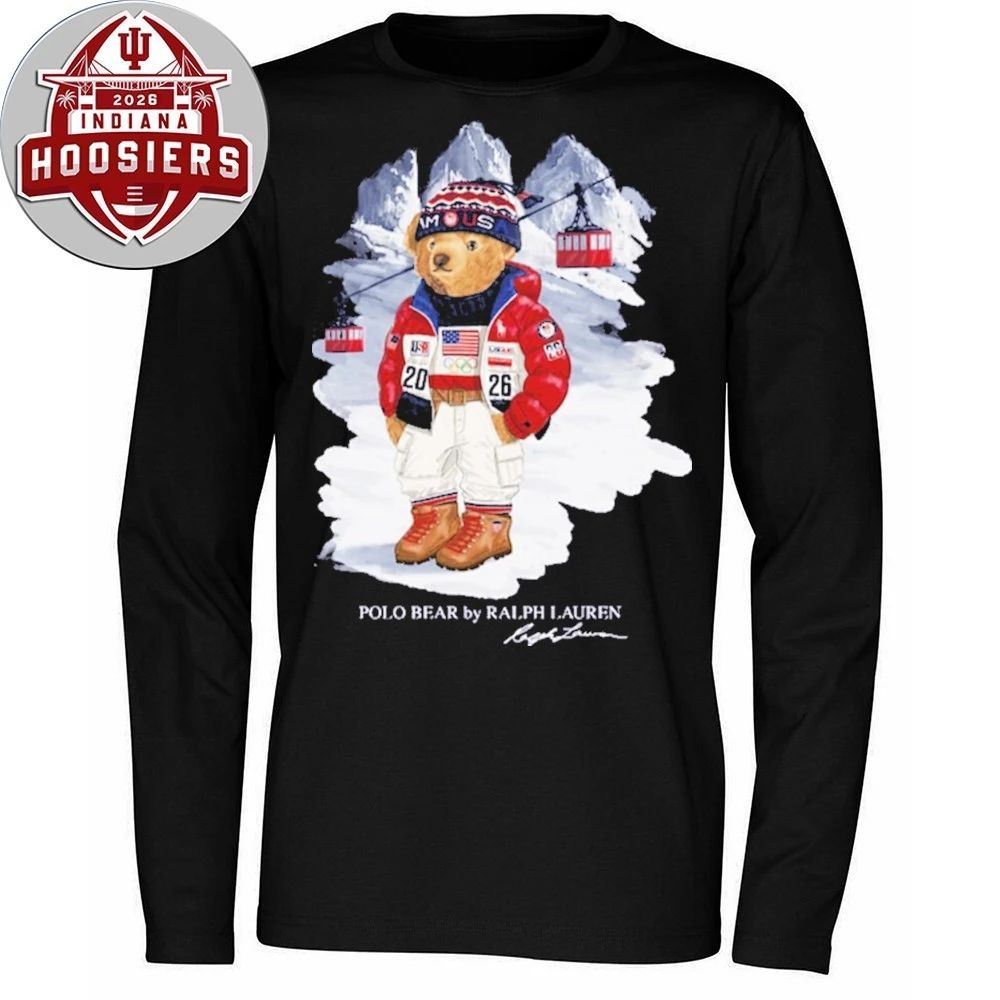 Team USA Polo Ralph Lauren 2026 Winter Olympics Bear Signature T-Shirt