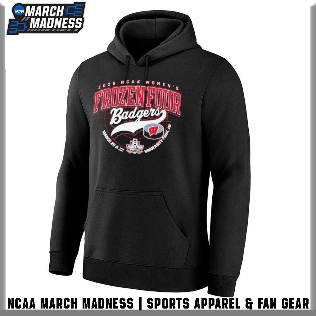 Wisconsin Badgers 2026 NCAA Women’s Hockey Frozen Four Bound T-Shirt