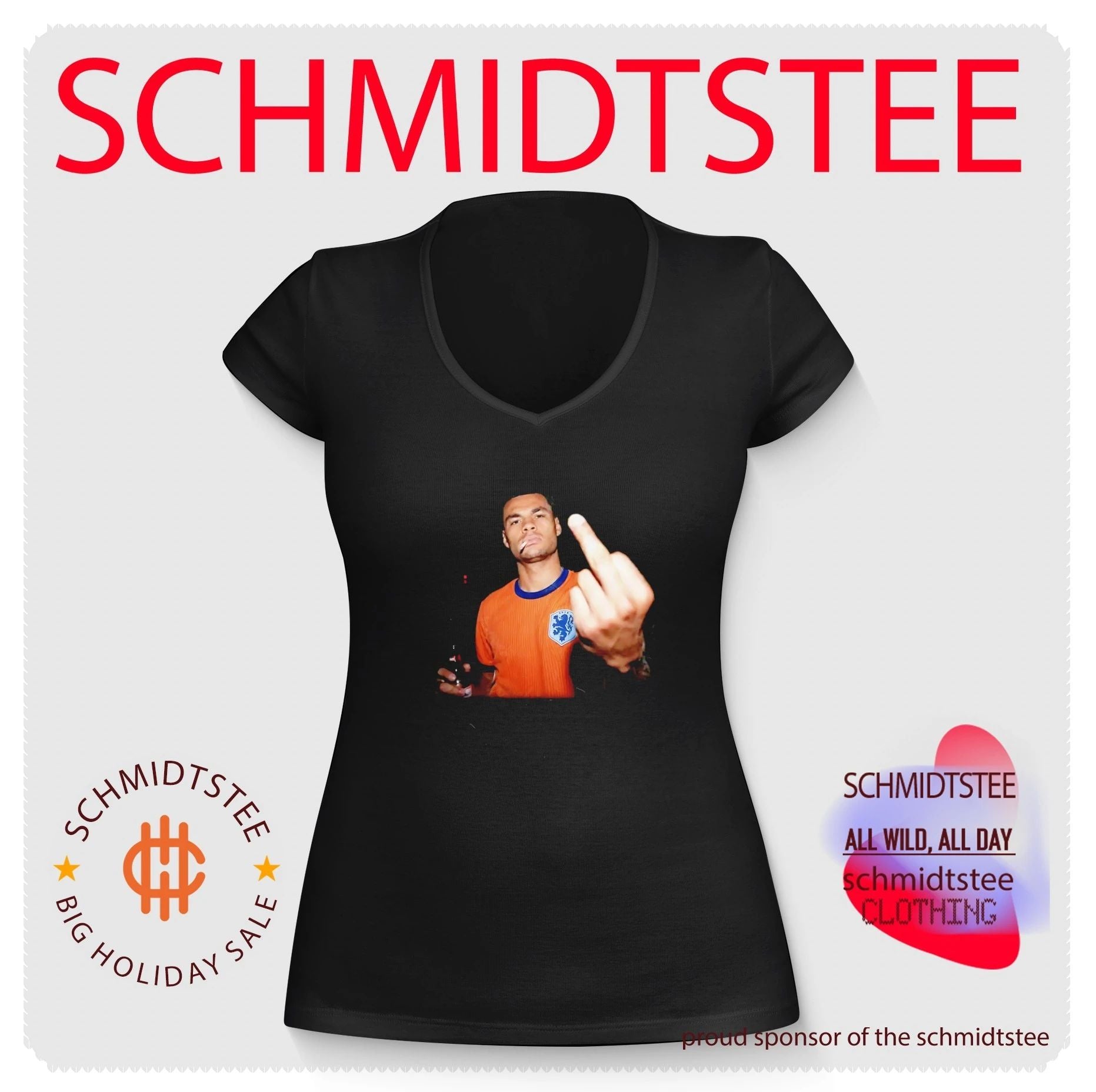 Cody Gakpo Netherlands National Football Team middle finger shirt