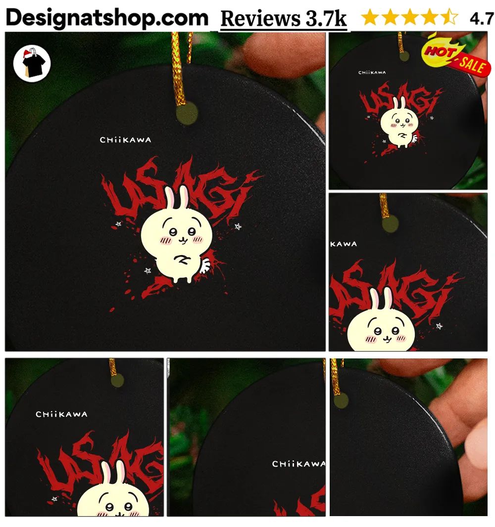 Chikawa Usagi Kawaii Anime Red graphic shirt