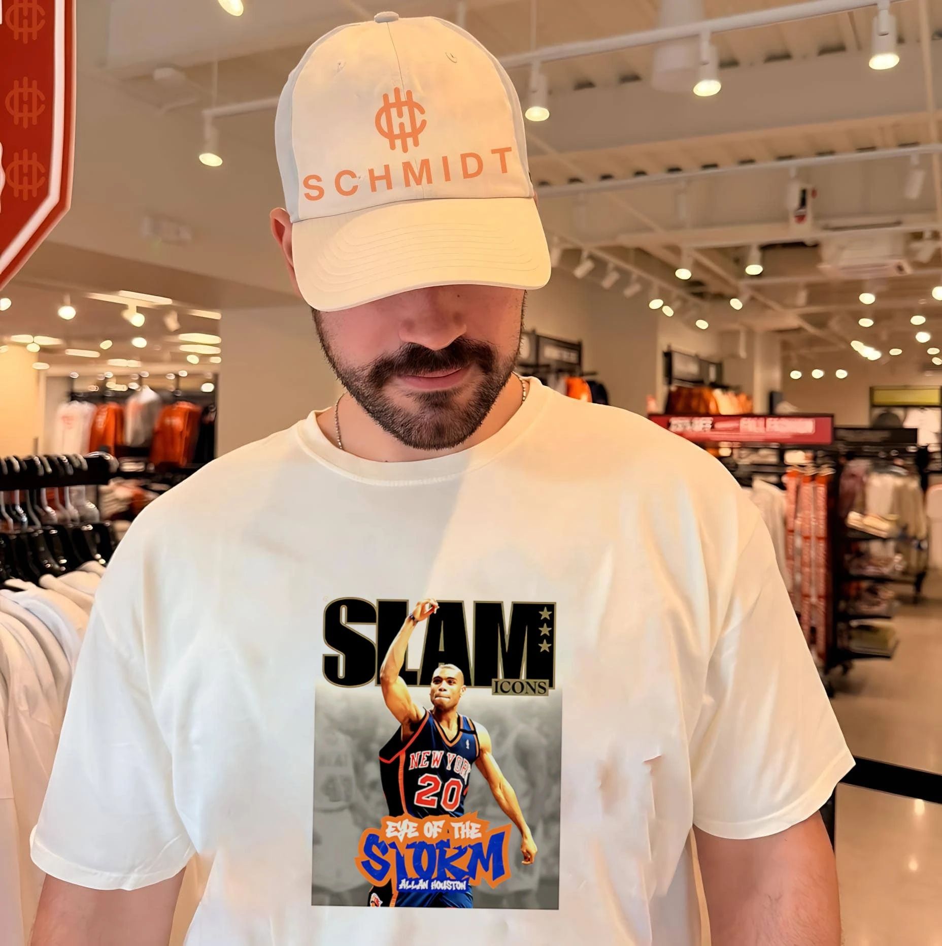 Allan Houston NY Knicks SLAM Eye of the Storm shirt