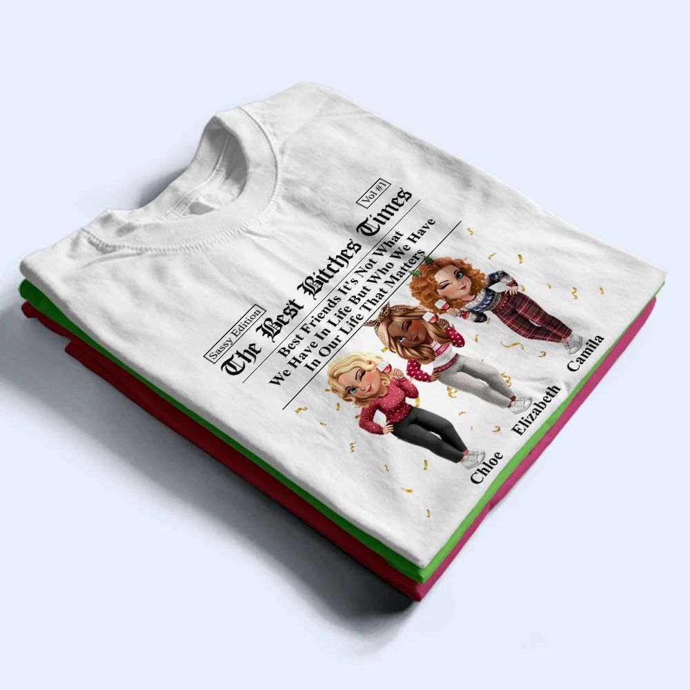 3D Effect Besties Here's To Another Year Of Us - Personalized T Shirt