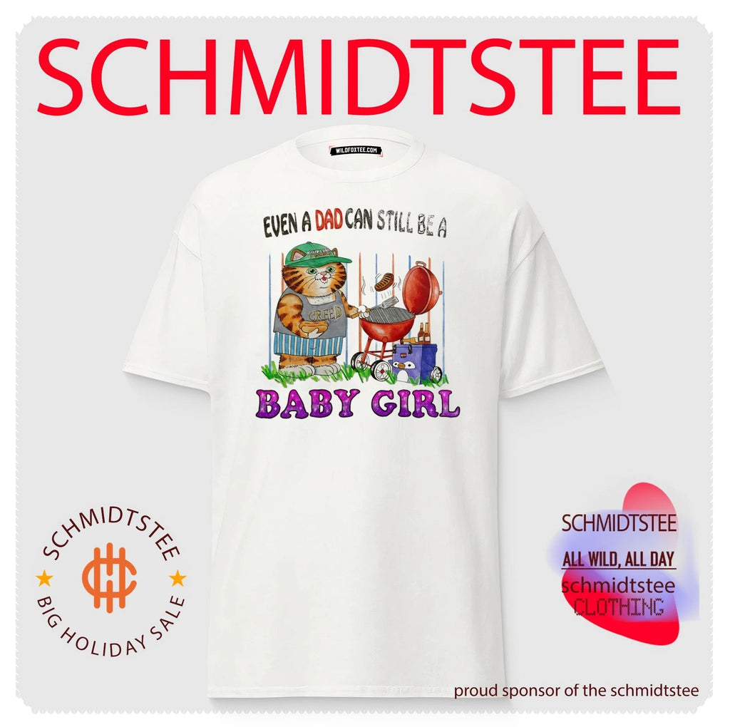 Even a Dad Can Still Be a Baby Girl cat grilling shirt