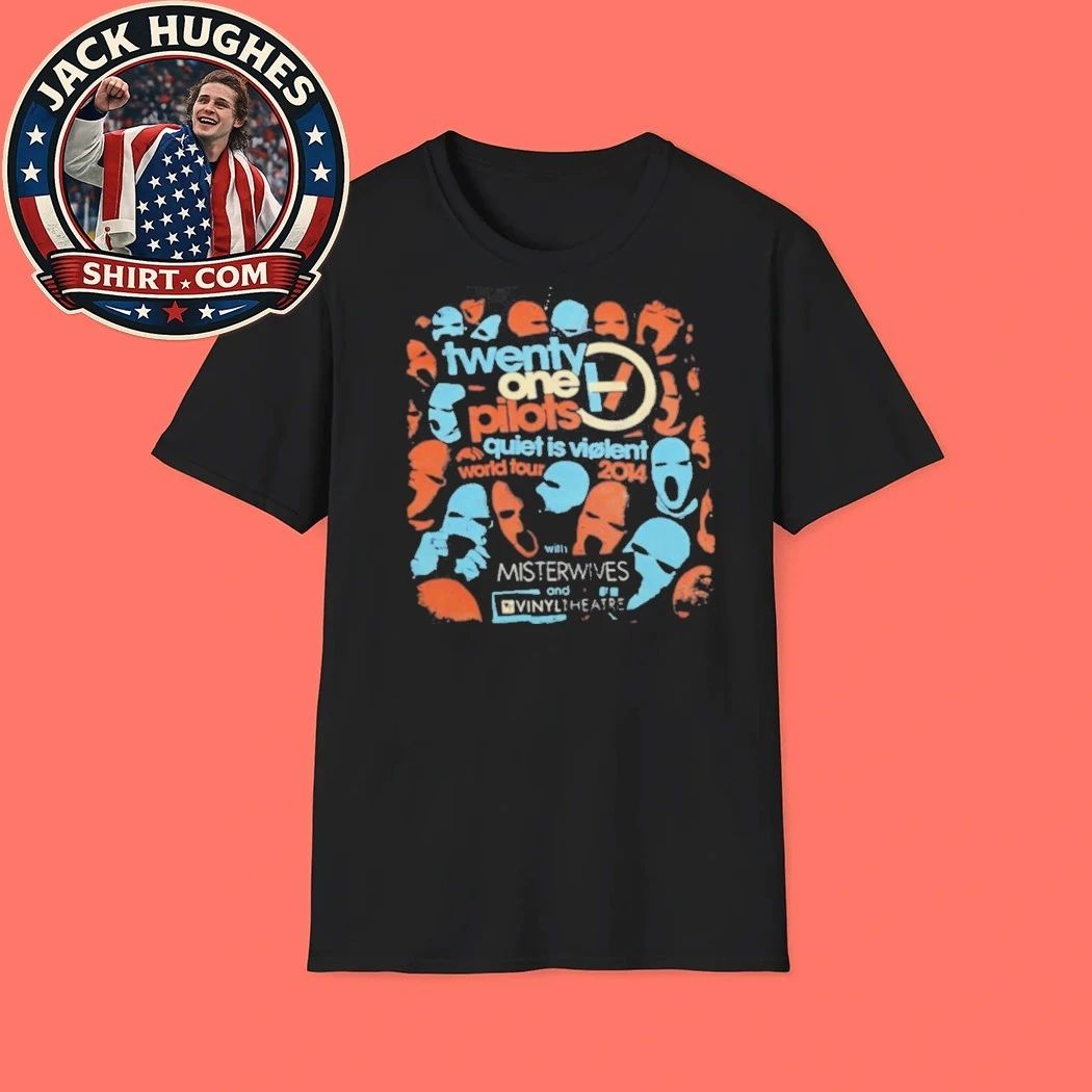 Twenty One Pilots Quiet Is Violent World Tour 2014 Trendy Shirt