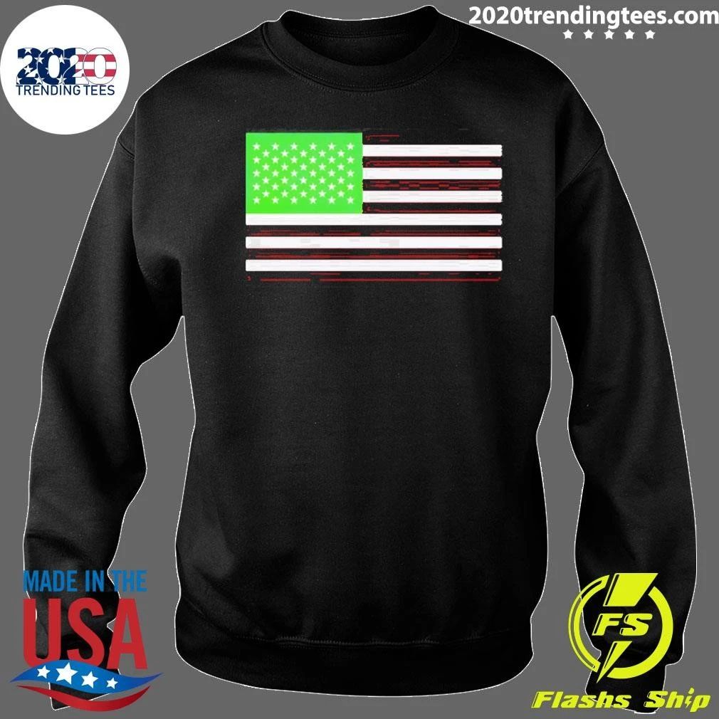 Algae Reflecting Pond United States National Flag Usa 4th Of July Shirt