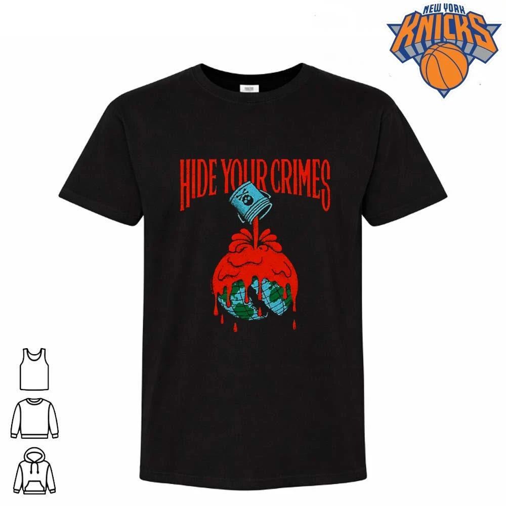 Hide Your Crimes Poison Bucket Earth Globe Graphic T Shirt