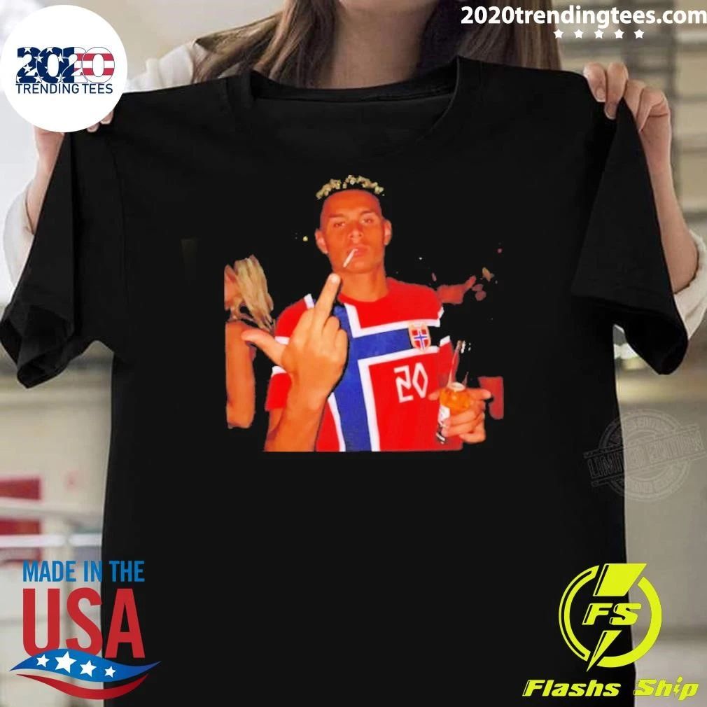 Antonio Nusa Norway National Football Team Middle Finger Shirt