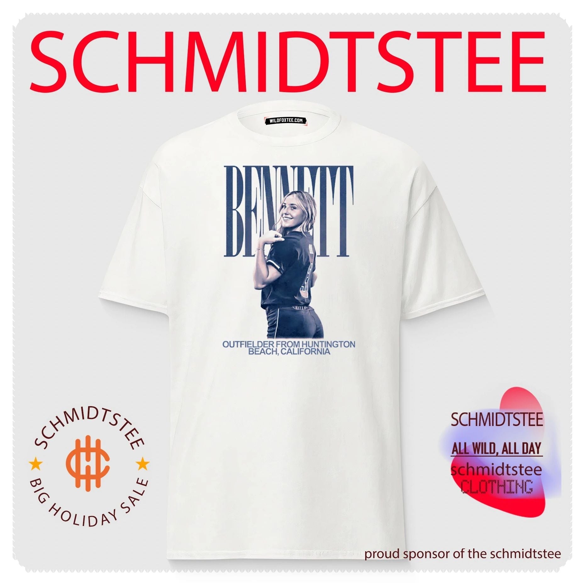 Cali Bennett Outfielder from Huntington Beach California shirt