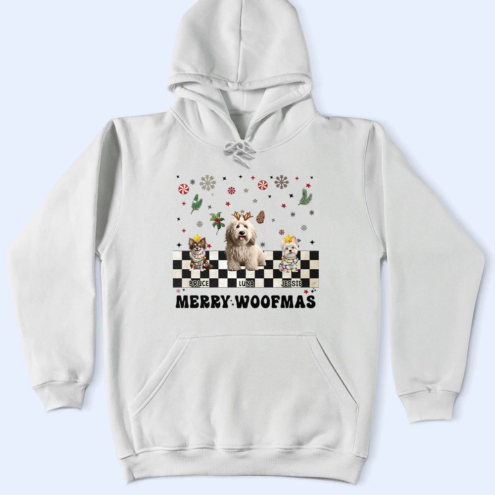 Merry Woofmas Retro - Personalized T Shirt