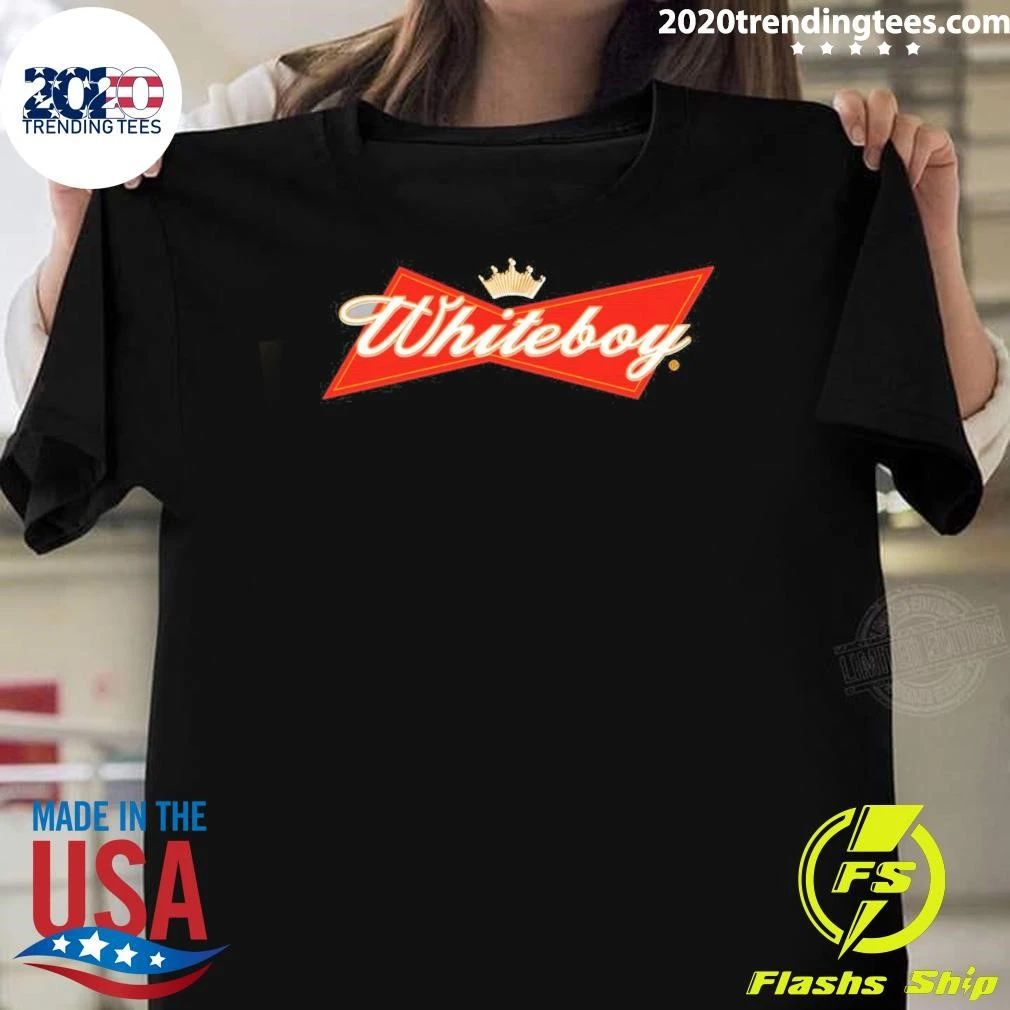 Whiteboy Logo Parody Funny Humor Shirt