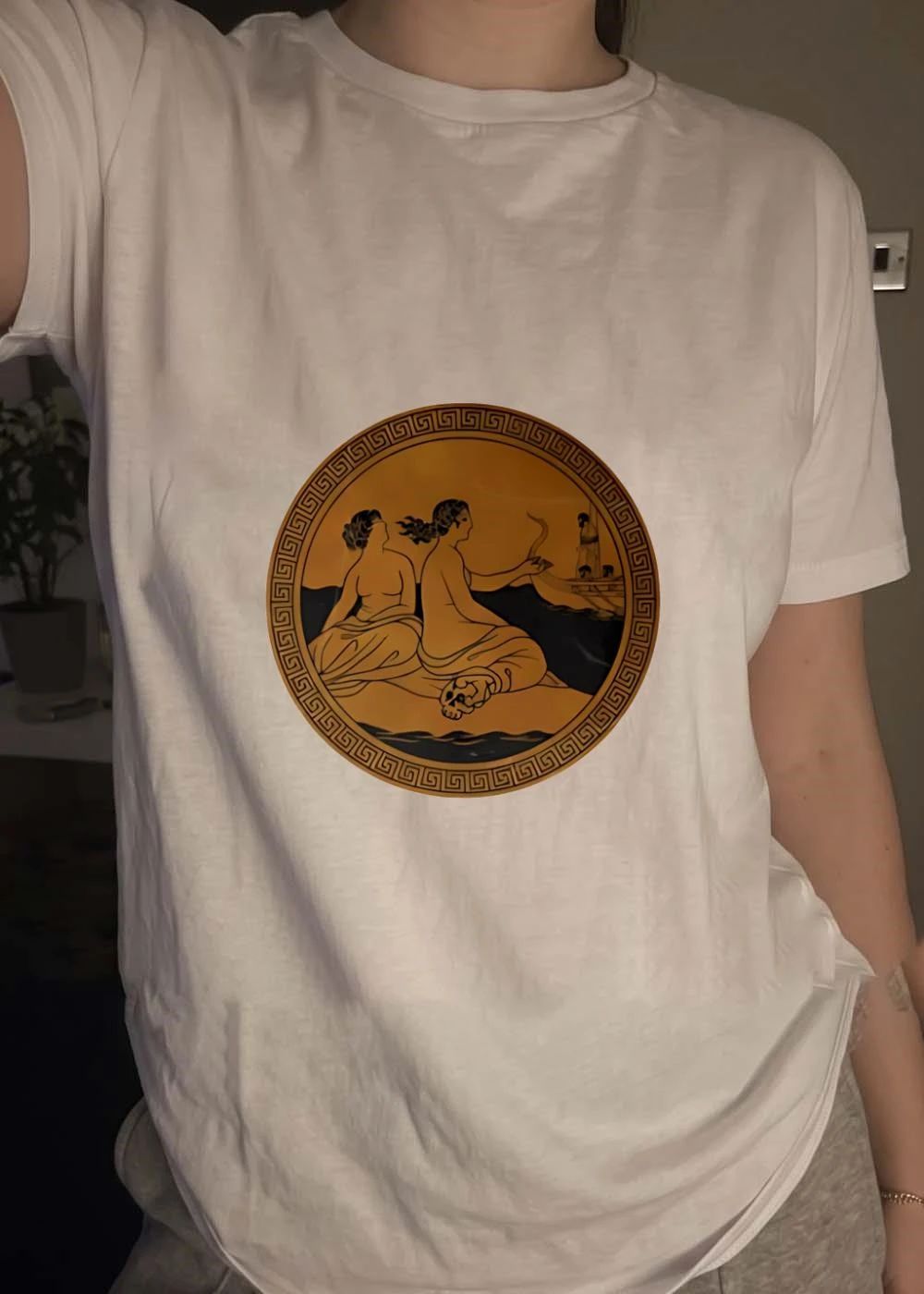 Odyssey Siren Song Greek Mythology Art Ancient Pottery Style T-Shirt