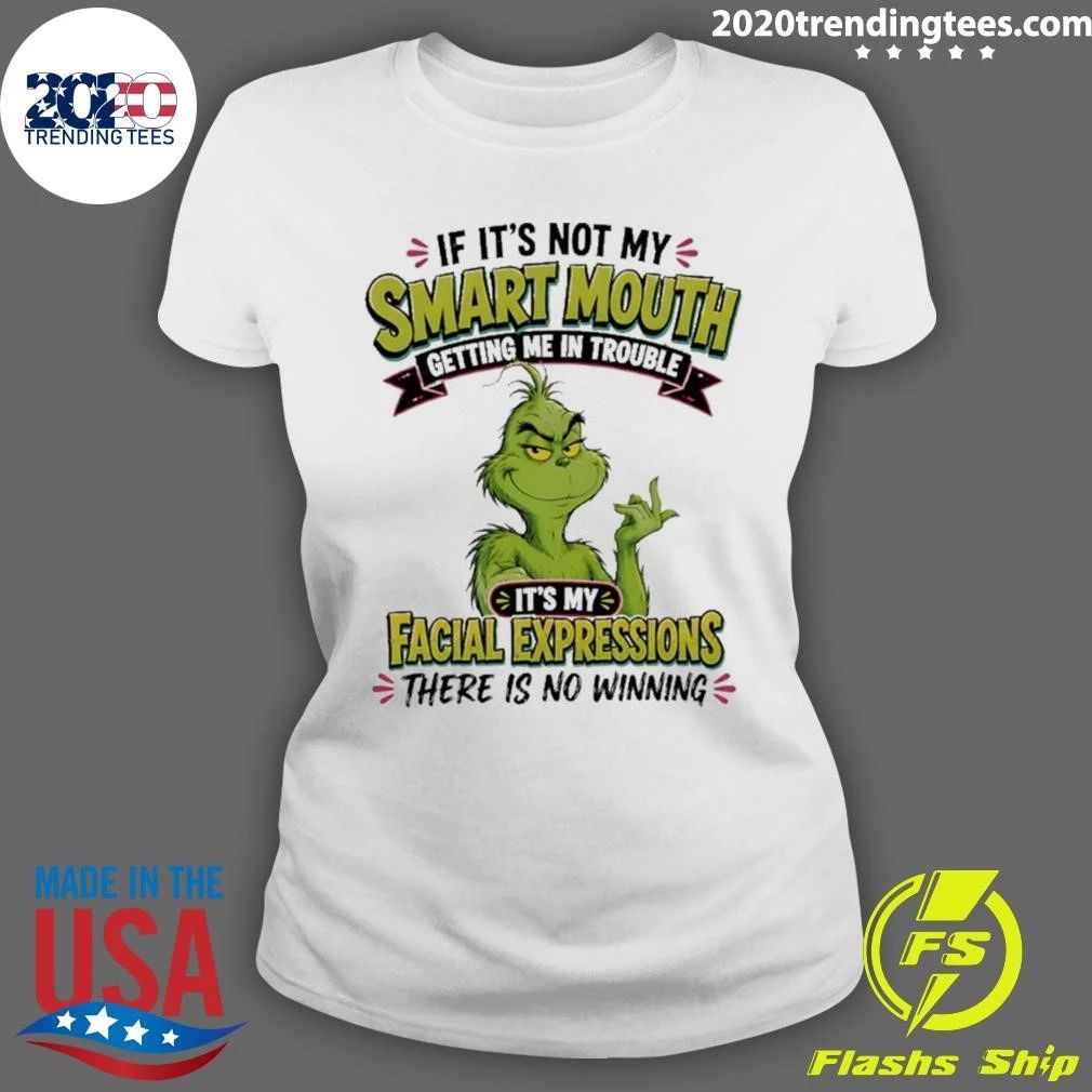 The Grinch Smart Mouth And Facial Expressions Shirt