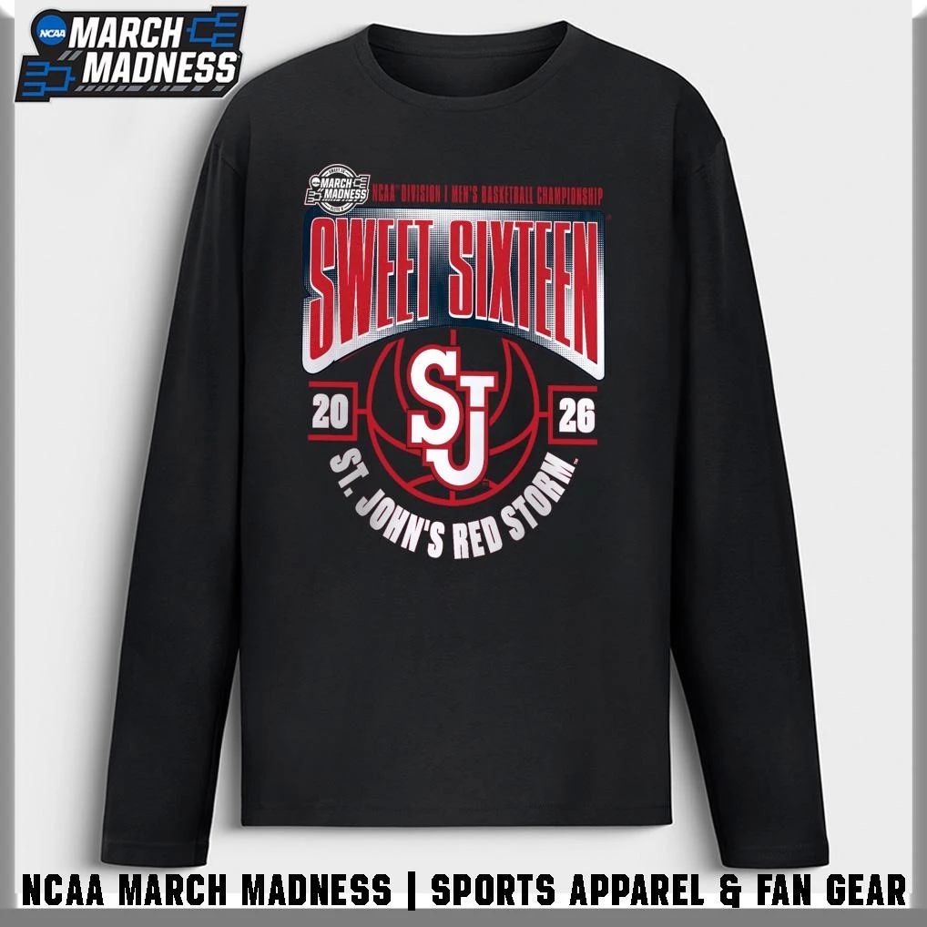 St. John’s Red Storm Men’s Basketball 2026 Sweet Sixteen T-Shirt