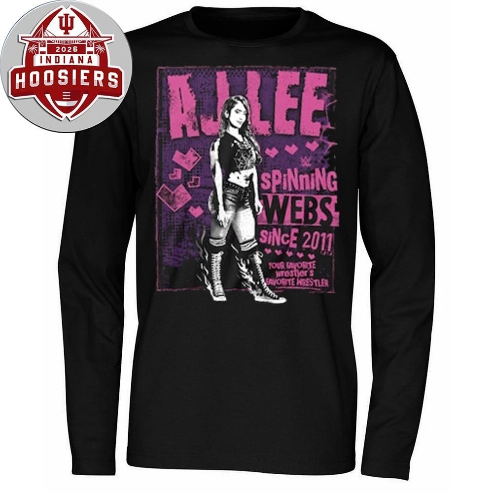 Men’s Black AJ Lee Spinning Webs Since 2011 T-Shirt