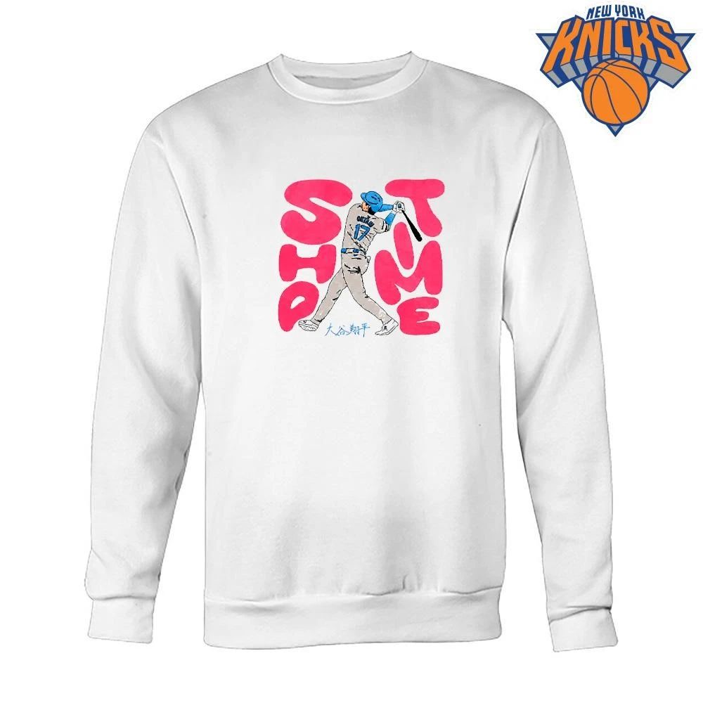 Shohei Ohtani Sho Time Los Angeles Dodgers Baseball Pink Lettering T Shirt