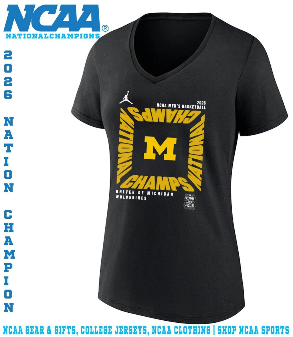 Michigan Wolverines 2026 NCAA Men’s Basketball National Champions Square Celebration shirt