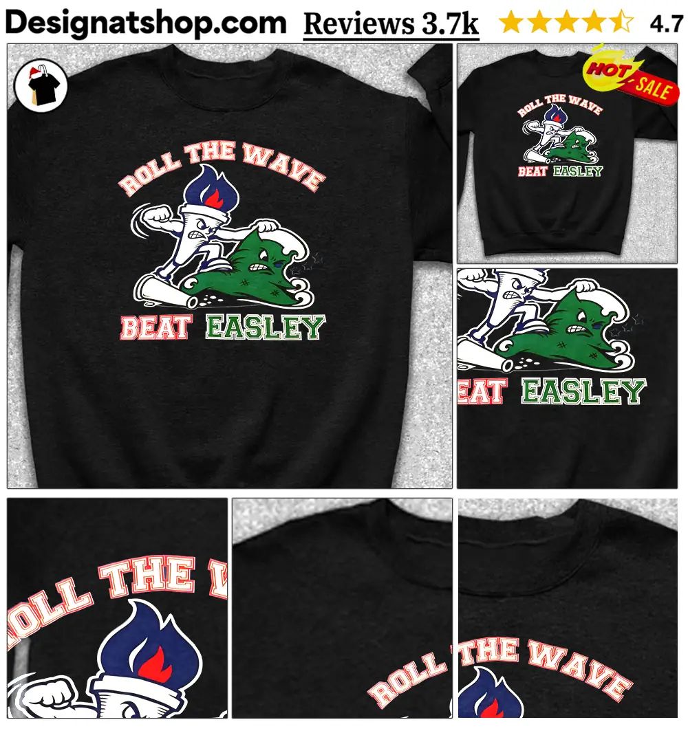 Tulane Green Wave vs. Tulsa Golden Hurricane Roll the Wave Beat Easley mascot team shirt
