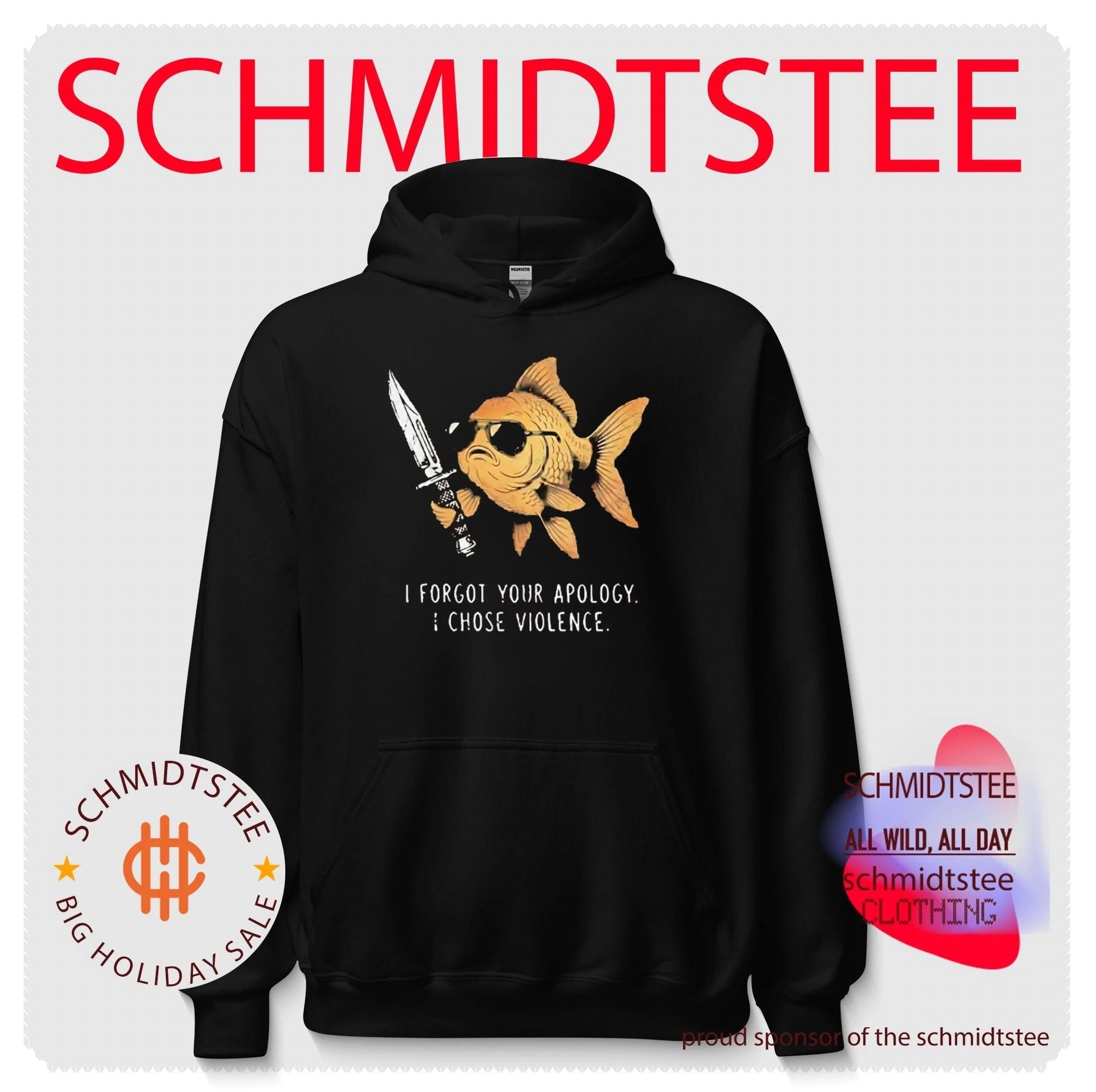 Goldfish I Forgot Your Apology I Chose Violence shirt
