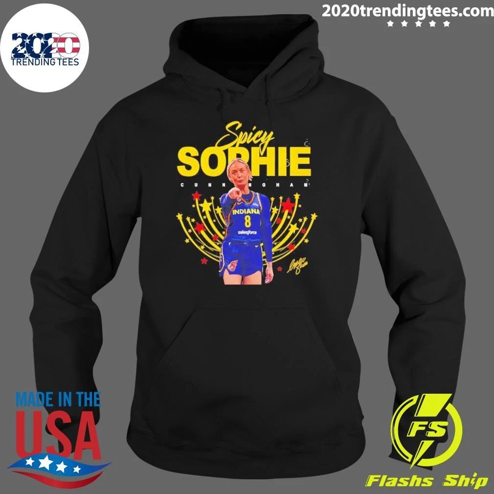 Sophie Cunningham 8 Indiana Fever Player Wnba Pointing Signature Shirt
