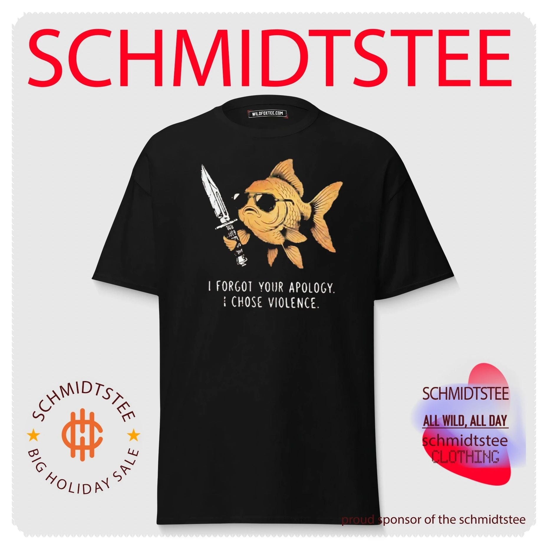 Goldfish I Forgot Your Apology I Chose Violence shirt