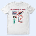 Stars And Stripes Proud American Nurse - Personalized T Shirt