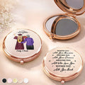 Behind You All Memories Mother Daughter Graduation - Personalized Compact Mirror