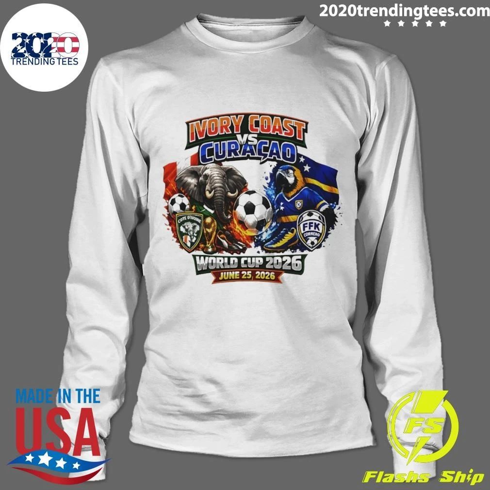 Ivory Coast Vs Curacao Soccer World Cup June 25 2026 Shirt