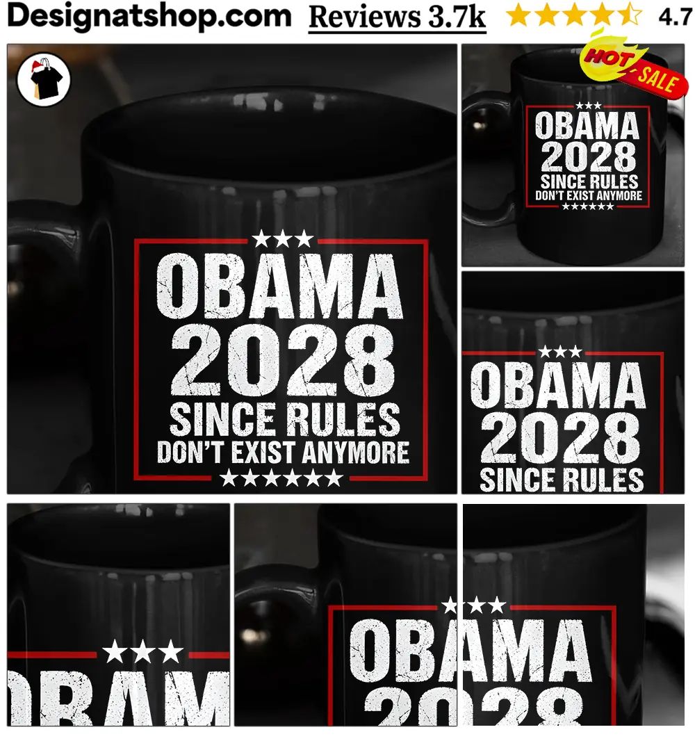 Barack Obama 2028 Since Rules Don’t Exist Anymore Novelty ParodyShirt