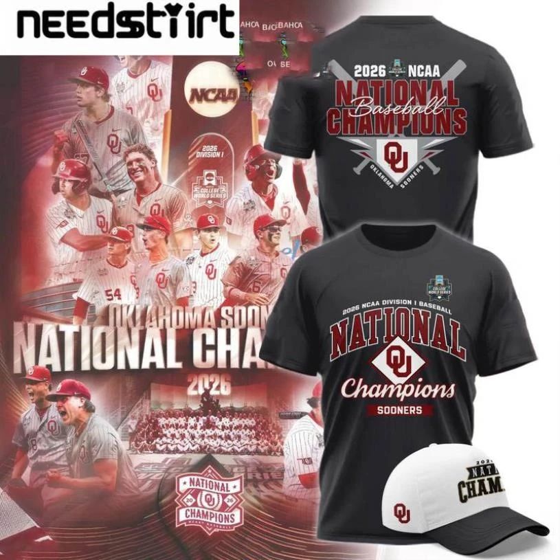 Oklahoma Sooners Men’s College World Series Champions 2026 Two Sided Shirt