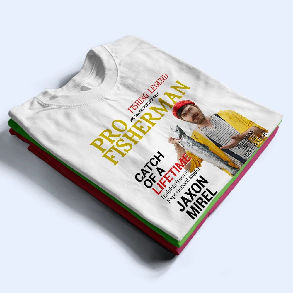 Custom Photo Fisherman Of The Year - Personalized T Shirt