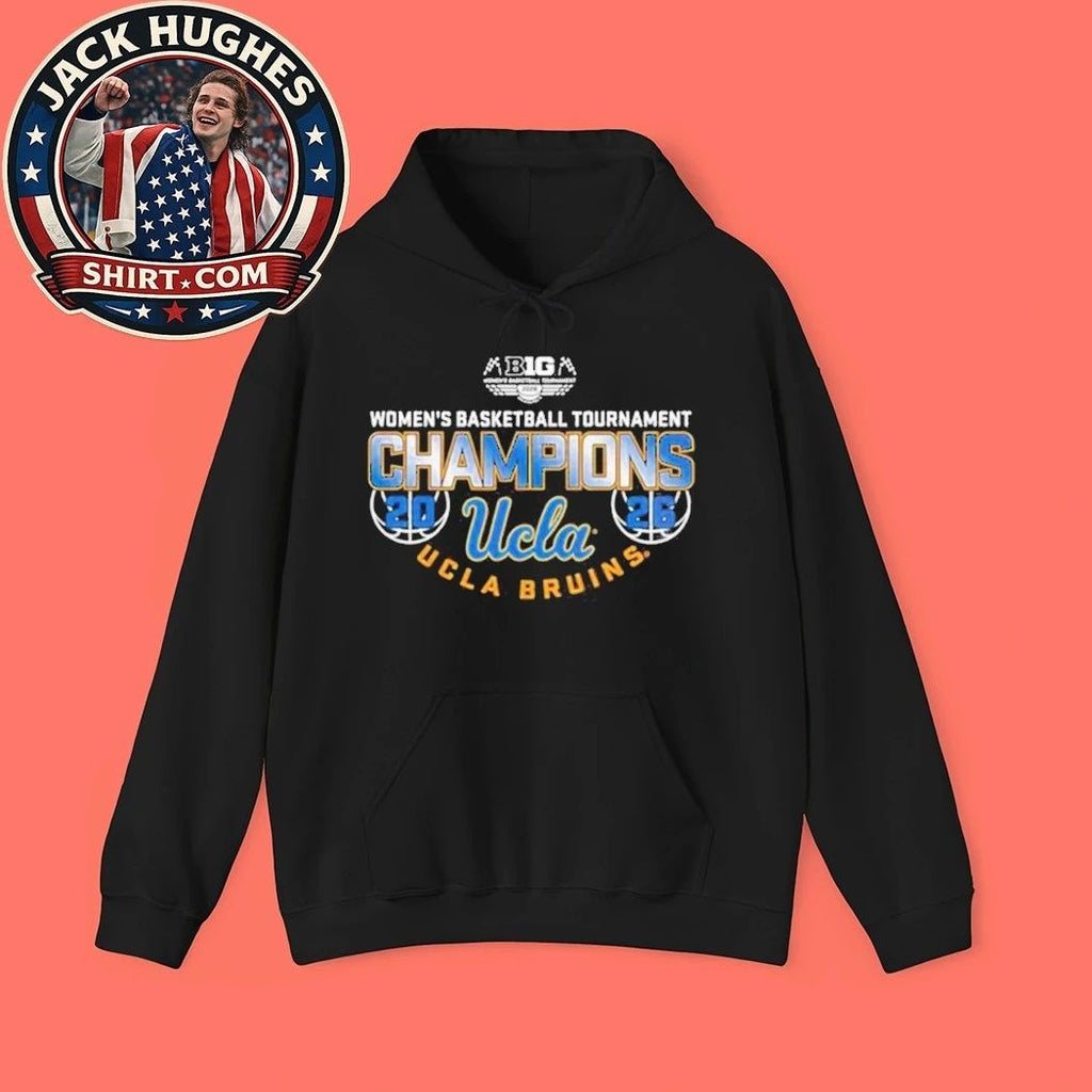 Original UCLA Bruins Women’s Basketball Big Ten 2026 Championship Logo Graphic T-Shirt