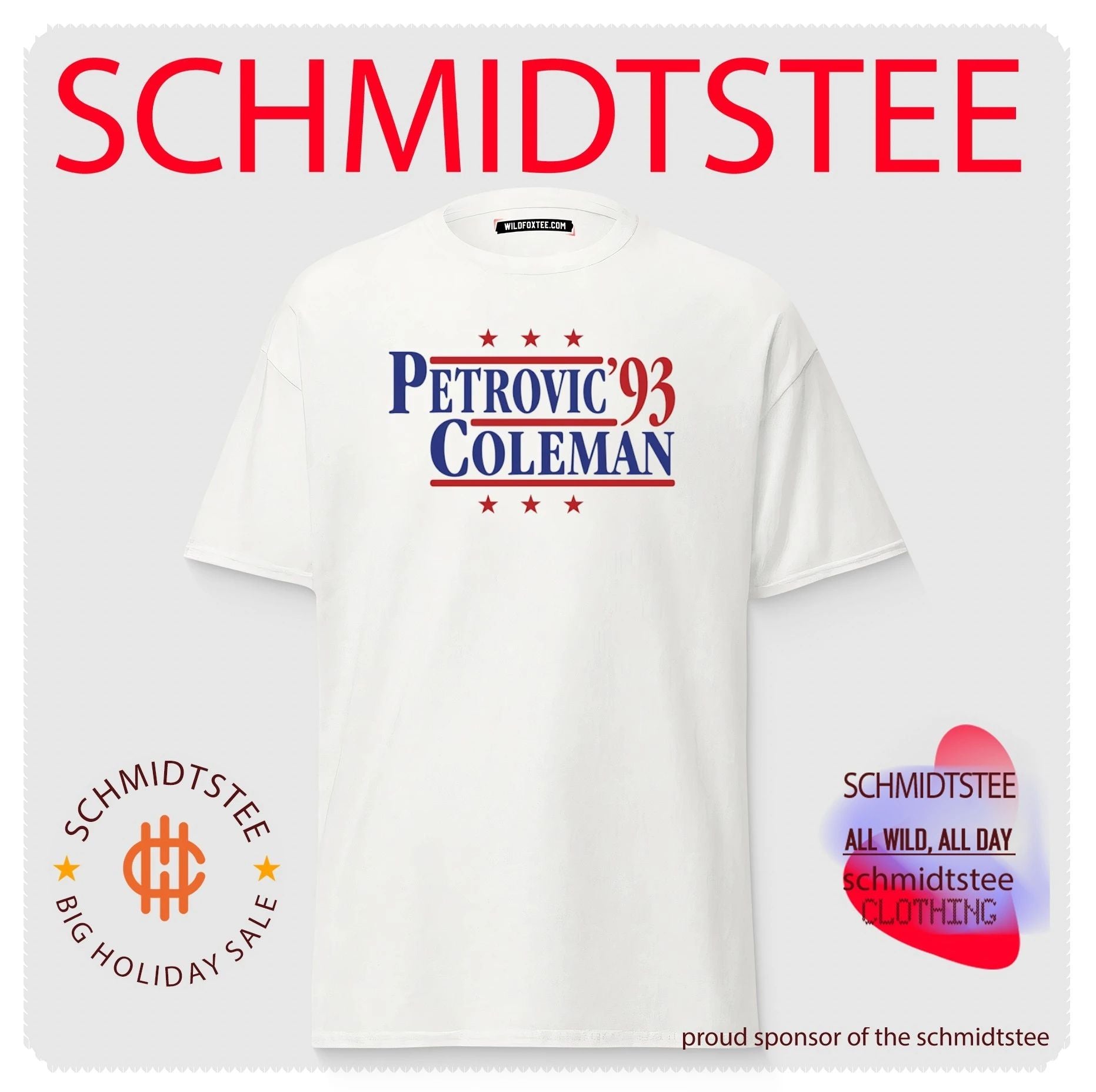 Petrović and Coleman ’93 New Jersey Nets Campaign shirt