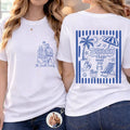 Custom Photo Pencil Sketch Beach Crew Besties Trip - Personalized T Shirt