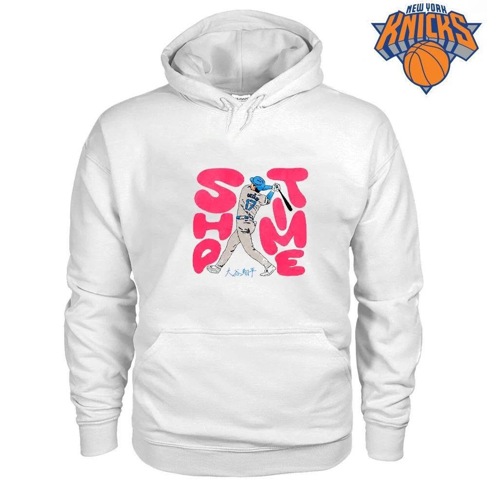 Shohei Ohtani Sho Time Los Angeles Dodgers Baseball Pink Lettering T Shirt
