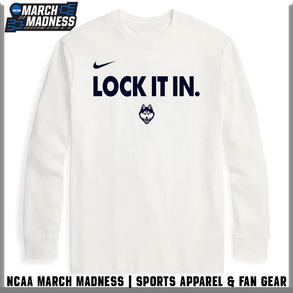 UConn Huskies Men’s Basketball Lock It In 2026 T-Shirt