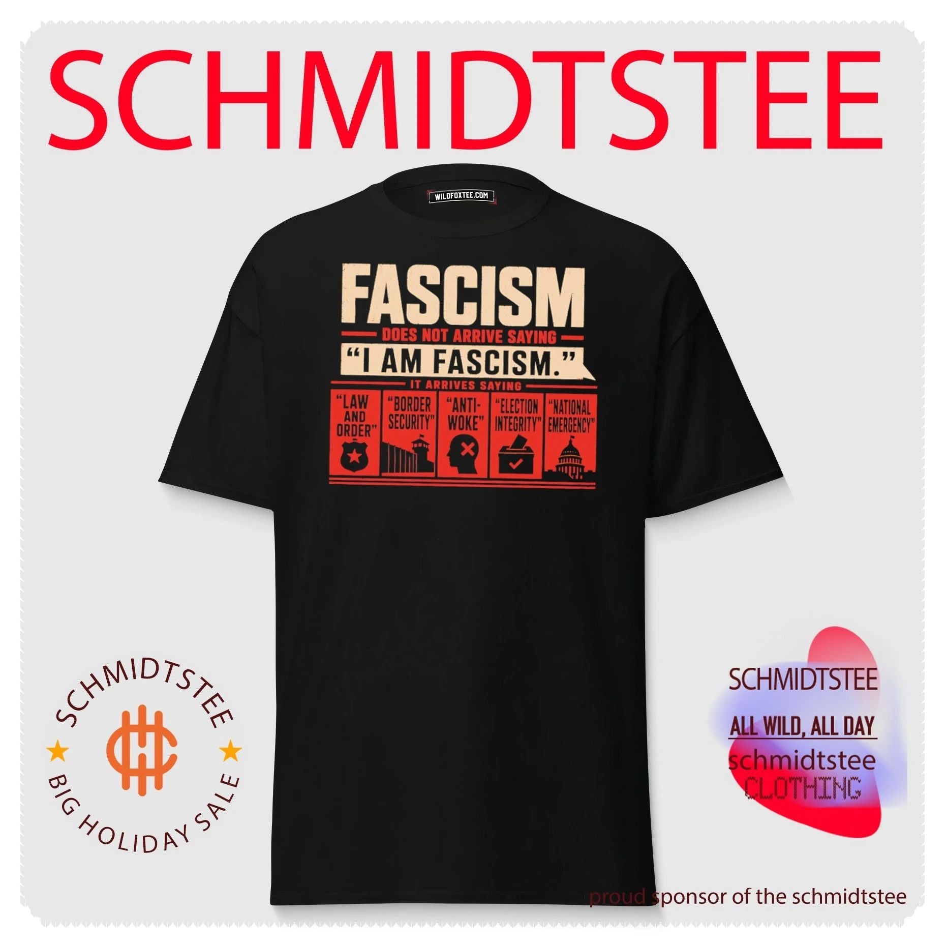 Fascism does not arrive saying I am fascism vintage shirt