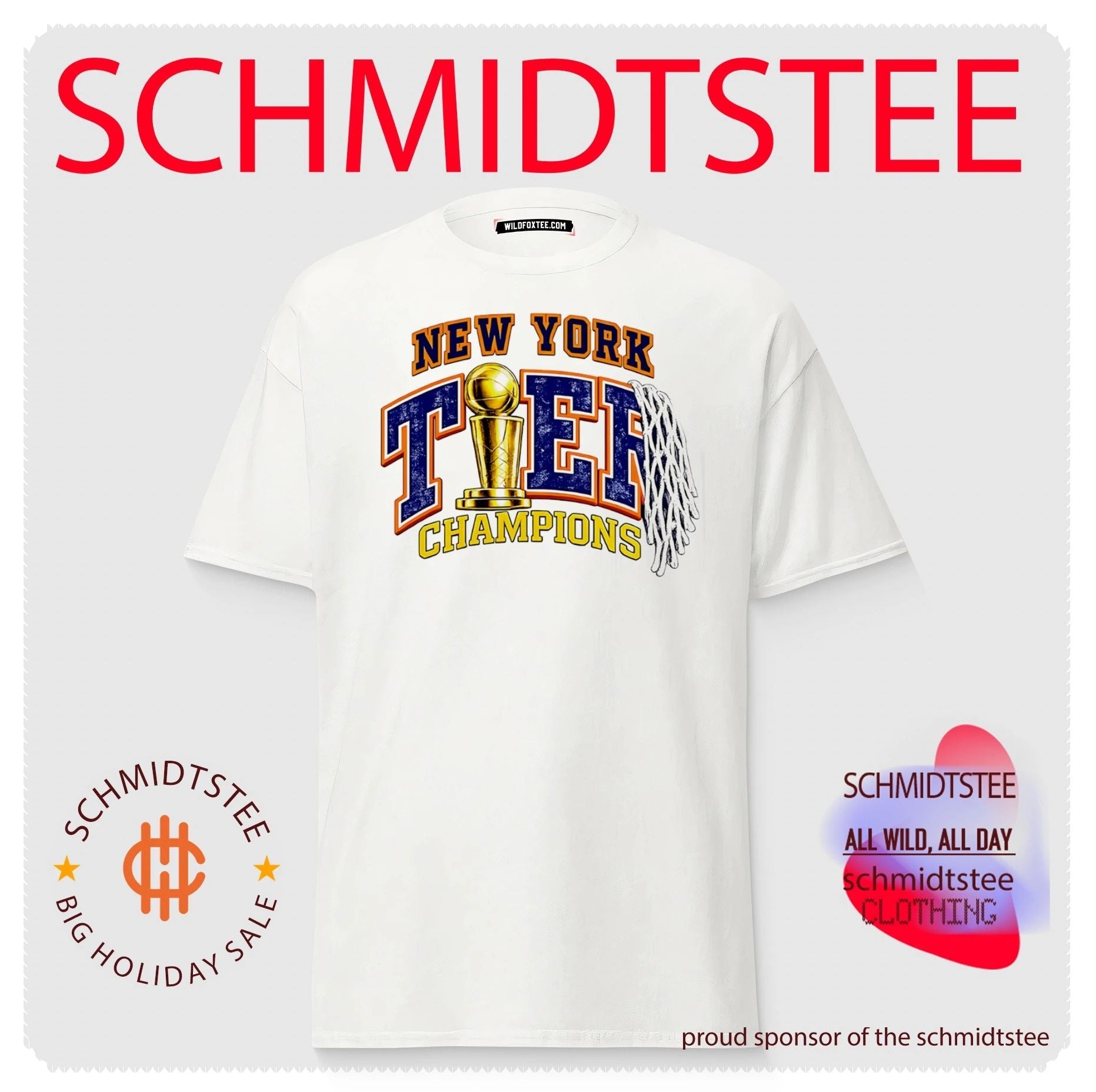 New York Tier Champions championship trophy shirt