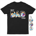 Custom Photo Faceless Portrait Best Dad Ever - Personalized T Shirt