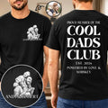 Custom Photo Pencil Sketch Art Cool Dads Club Powered By Love - Personalized T Shirt